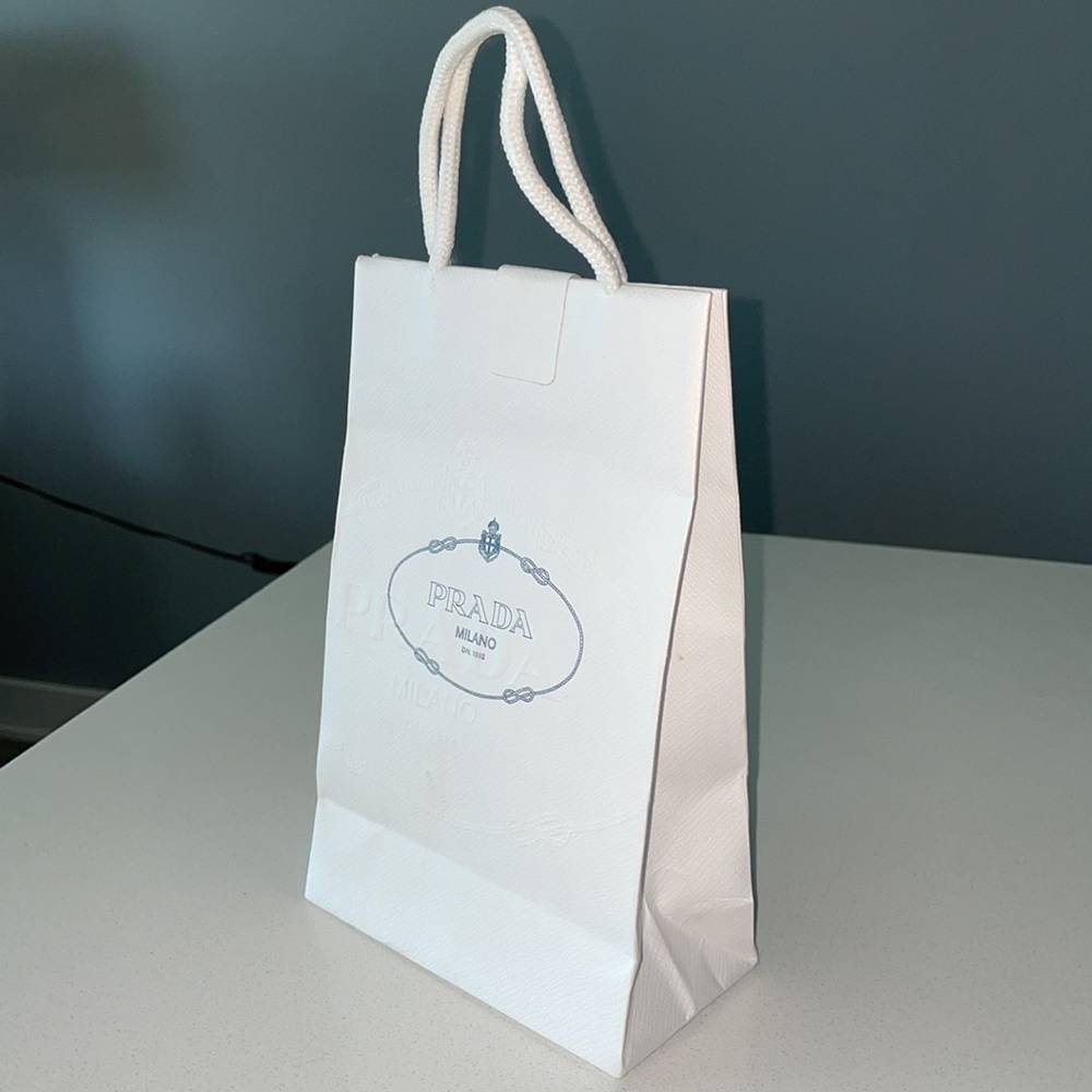 Authentic Prada Paper Gift Bag Small